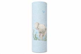 PIELUCHA FLANELA DRUK 70/80 2507 SŁONIKI NA KSIĘŻYCU NA NIEBIESKIM TLE