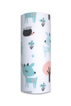 PIELUCHA FLANELA DRUK 70/80 2676 JELONEK BIAŁE TŁO