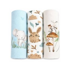 PIELUCHA FLANELA DRUK 3 PAK 70/80 2606 ZESTAW 17