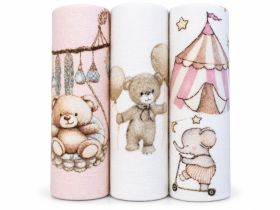 PIELUCHA FLANELA DRUK 3 PAK 70/80 2941 ZESTAW 18