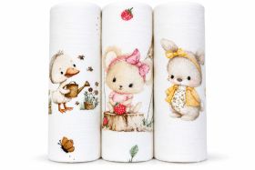 PIELUCHA FLANELA DRUK 3 PAK 70/80 2958 ZESTAW 19