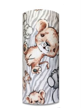PIELUCHA FLANELA DRUK 70/80 4953 SAFARI SZARE