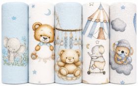 PIELUCHA FLANELA DRUK 5 PAK 70/80 2699 ZESTAW 6