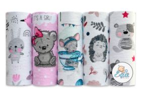 PIELUCHA FLANELA DRUK 5 PAK 70/80 5738 ZESTAW 1