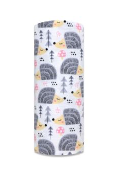 PIELUCHA FLANELA DRUK 70/80 863 JEŻE SZARE