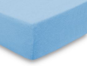 PRZEŚCIERADŁO FROTTE 120/60 958 NIEBIESKIE