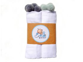 PIELUCHY LUX POMPON 80/80 2645 SZARY / MIĘTA