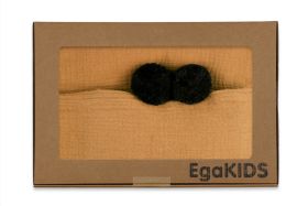 POŚCIEL MUŚLIN KRESZ POMPON 8111 CARAMEL