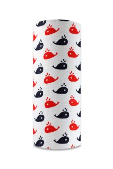 PIELUCHA TETRA DRUK 60X80 652 RYBKI CZERWONE I GRANATOWE