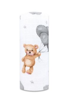 PIELUCHA TETRA DRUK 70/80 0244 MIŚ Z BALONAMI