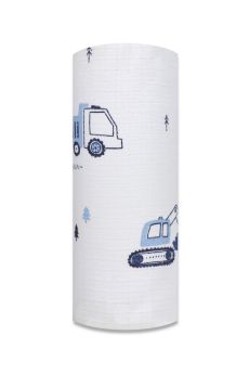 PIELUCHA TETRA DRUK 70/80 0572 TRAKTOREK KOPARKA NIEBIESKA