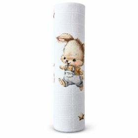 PIELUCHA TETRA DRUK 70/80 2828 KRÓLICZEK W SZARYCH SPODENKACH I ZABAWKI