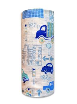 PIELUCHA TETRA DRUK 70/80 3505 AUTA W MIEŚCIE NIEBIESKIE